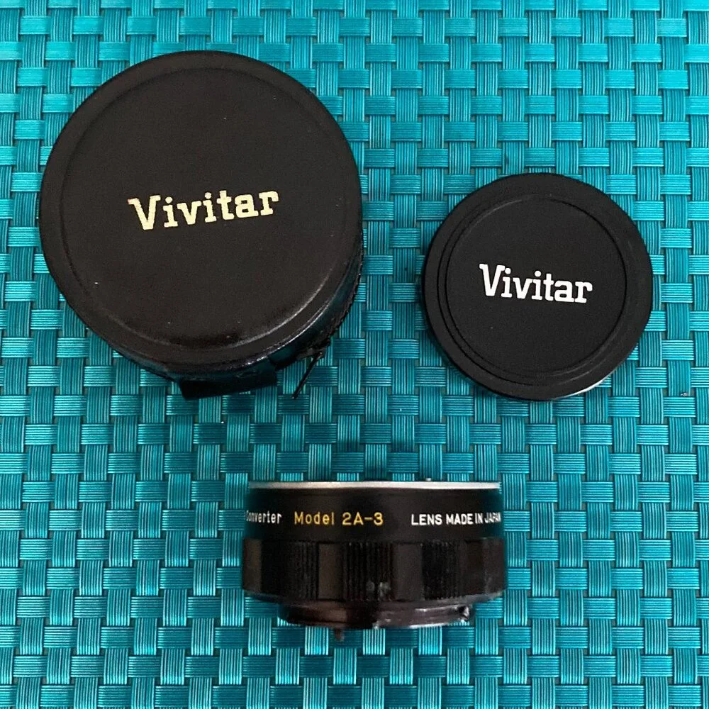Vintage P&B Vivitar Auto 2X Tele Converter Model A-4